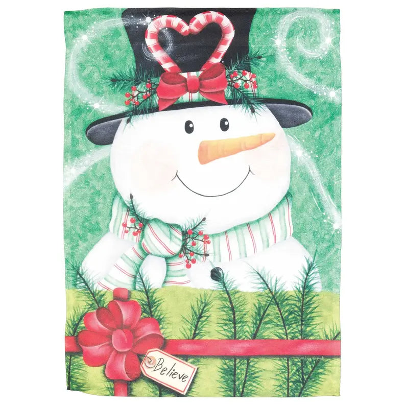 Flag Snowman Believe Polyester Dicksons Inc