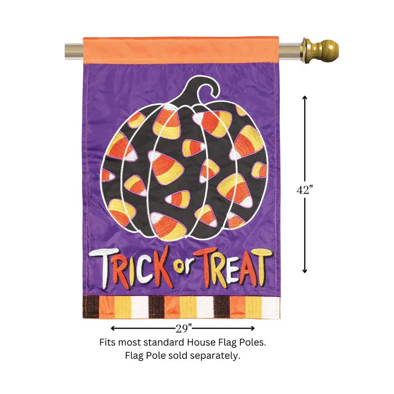 Flag Trick Or Treat Candy Corn 29x42 Dicksons Inc