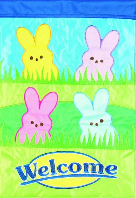 Flag Welcome Bunnies Polyester Dicksons Inc