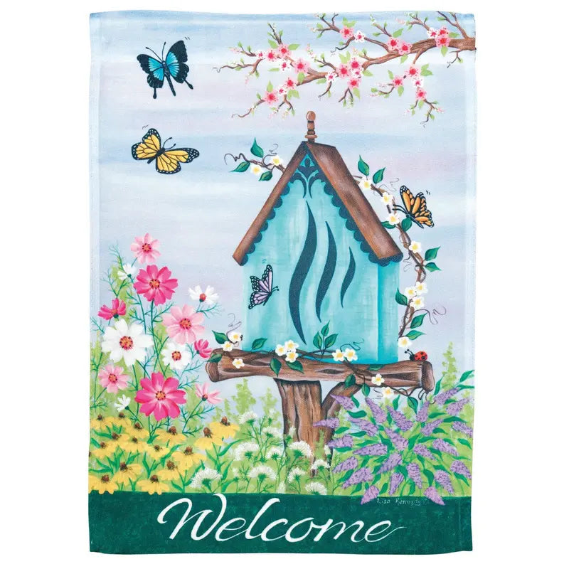 Flag Welcome Butterfly House Dicksons Inc