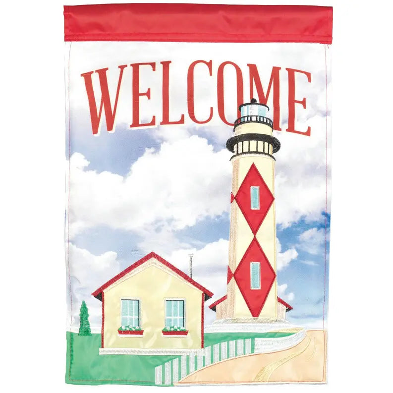 Flag Welcome Lighthouse Polyester Dicksons Inc