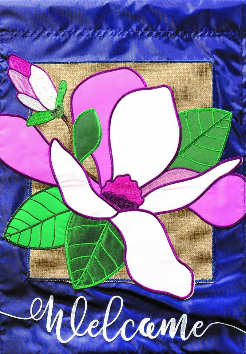 Flag Welcome Magnolia Burlap Dicksons Inc