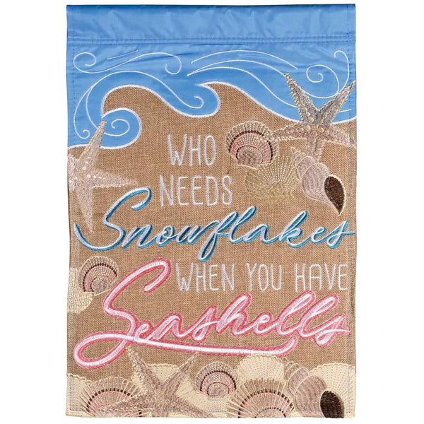 Flag Who Needs Snowflakes 13x18 Dicksons Inc