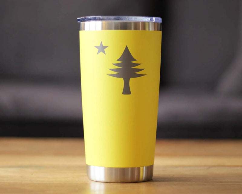 Flag of Maine Insulated Travel Tumbler - Mainers Gifts Bevvee
