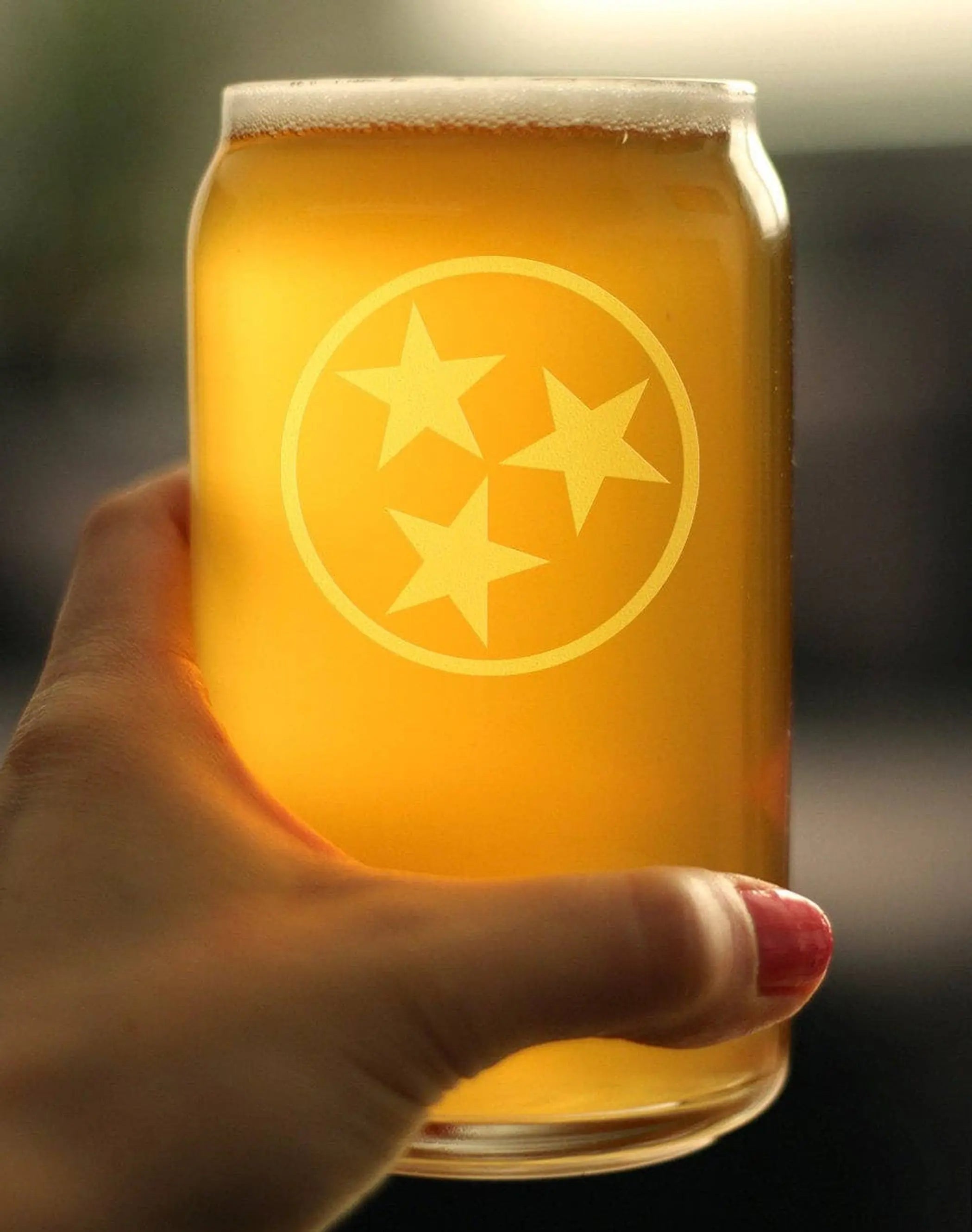 Flag of Tennessee Beer Can Pint Glass - Tennesseans Gifts Bevvee