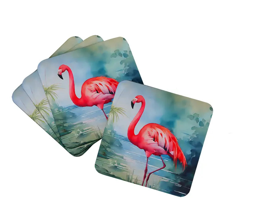 Flamingo Pair of Pot Holders Caroline's Treasures