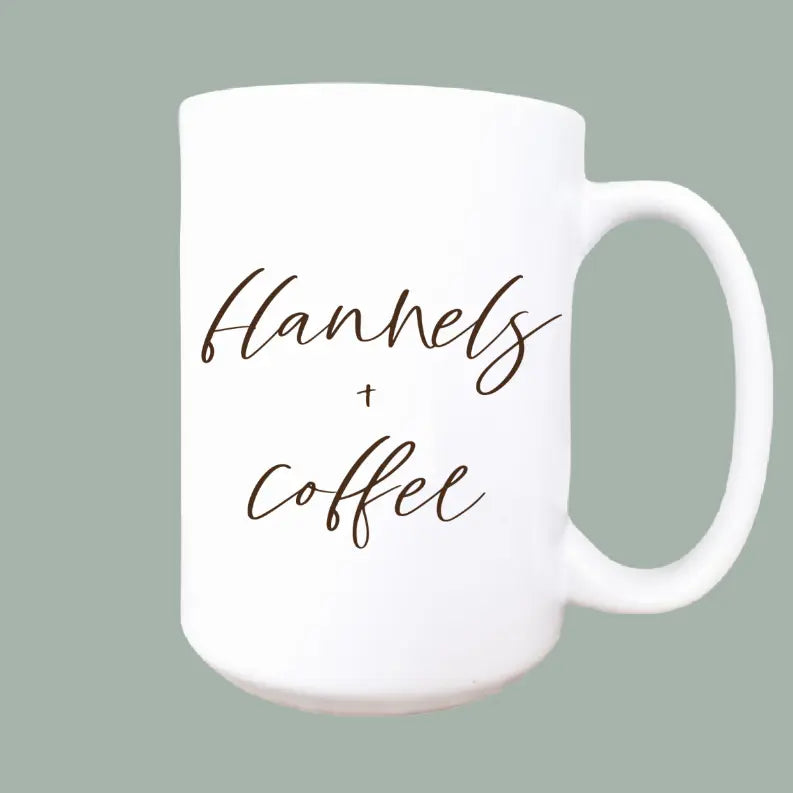 Flannels and coffee ceramic coffee mug Mug & Mini