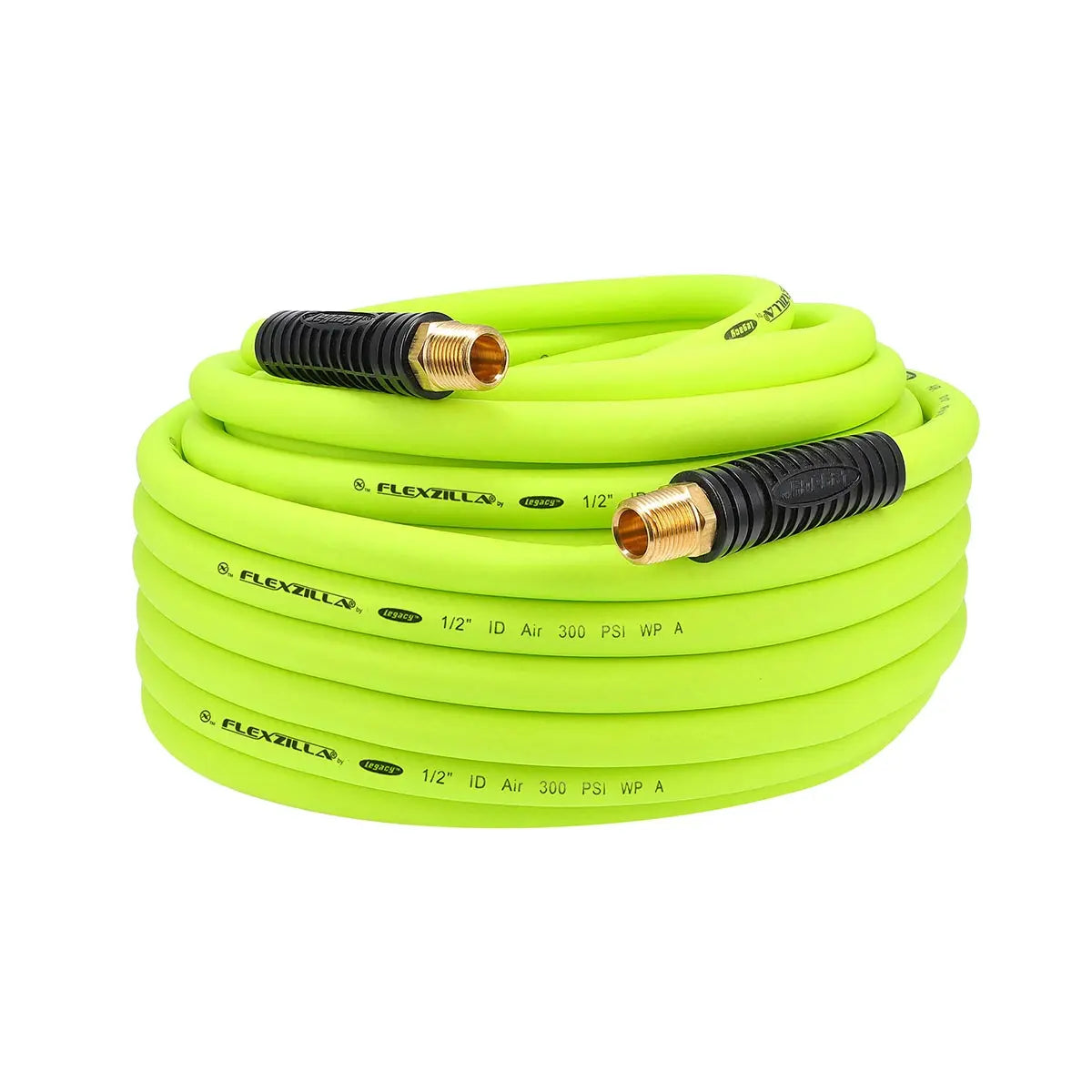 Flexzilla Heavy Duty Light Weight Air Hose 1/2" X 100' With 1/2" Mnpt Fittings FLEXZILLA