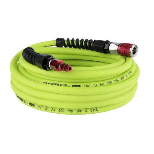 Flexzilla Heavy Duty Lightweight Air Hose 1/4" X 50' With Colorconnex Coupler And Plug - (red) Ty FLEXZILLA