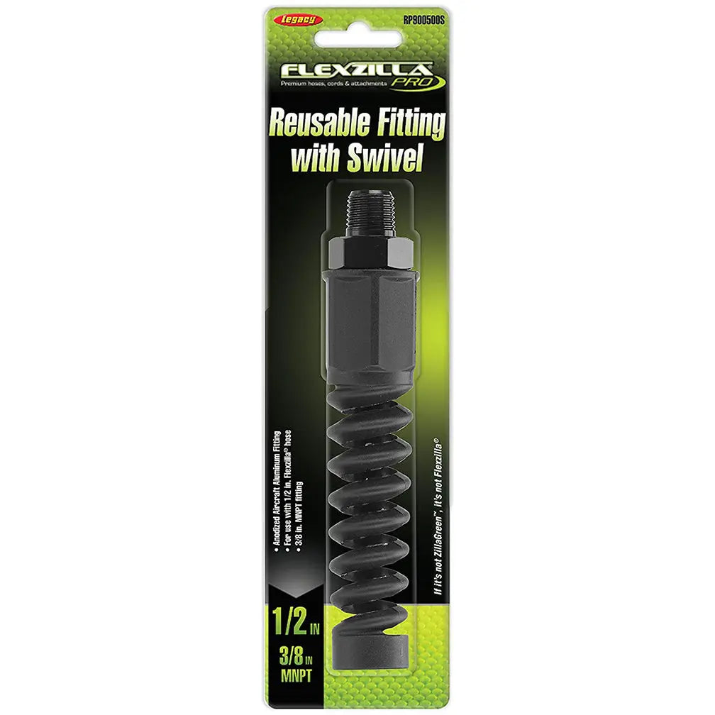 Flexzilla Pro Air Hose Reusable Fitting 3/8" Mnpt FLEXZILLA