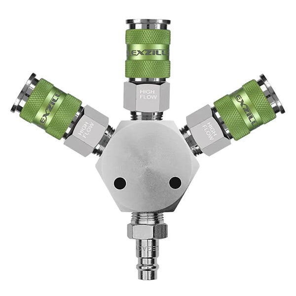 Flexzilla Pro High Flow 3-way Manifold 3/8" Npt FLEXZILLA