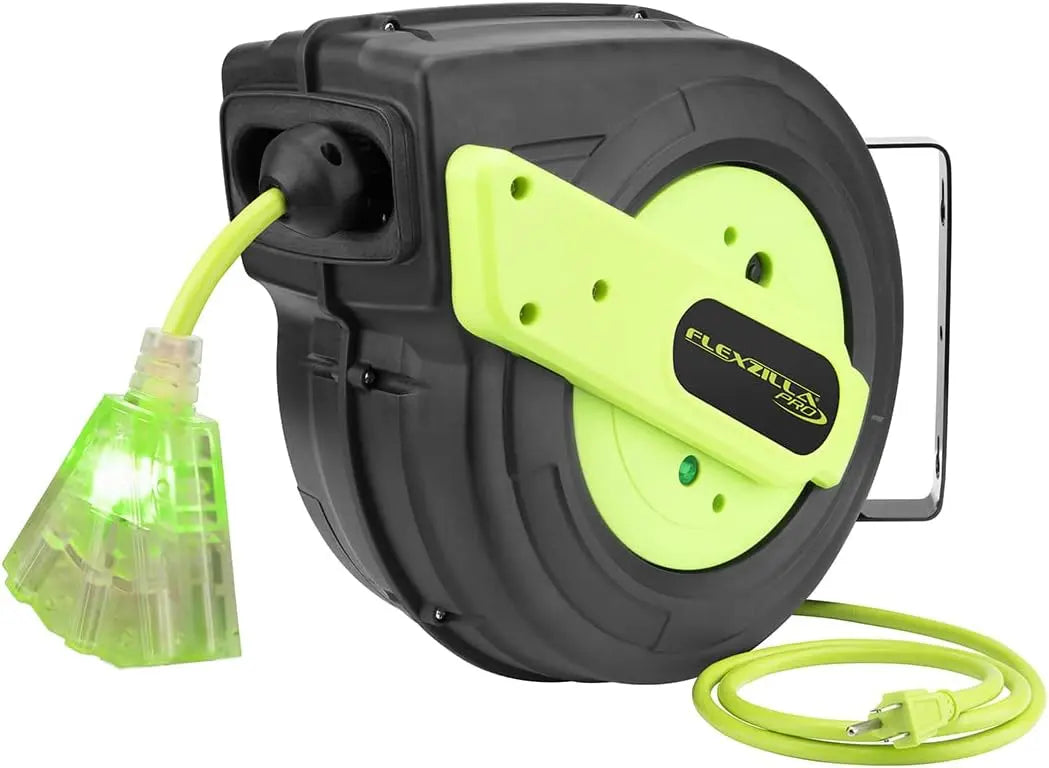 Flexzilla Pro Retractable 60' 12/3awg Extension Cord Reel FLEXZILLA