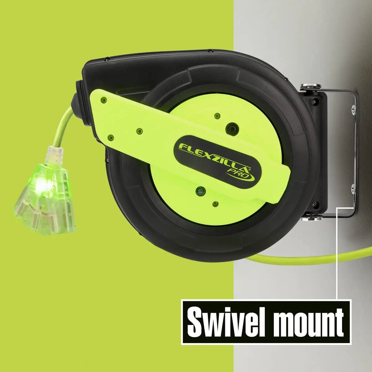 Flexzilla Pro Retractable 60' 12/3awg Extension Cord Reel FLEXZILLA