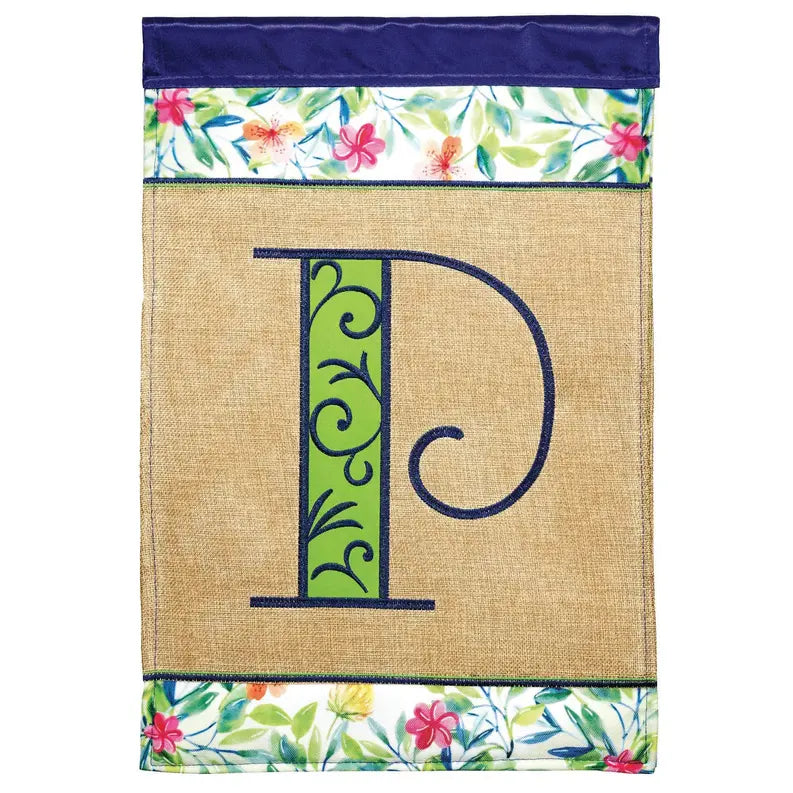 Flg Dapp Monogram P Spring Blap/Prt Garden Dicksons Inc