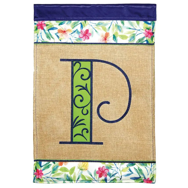 Flg Dapp Monogram P Spring Blap/Prt Garden Dicksons Inc