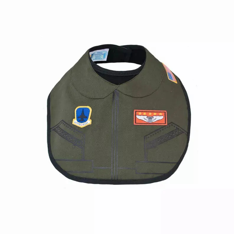 Flight Suit Uniform Baby Bib Trooper Clothing