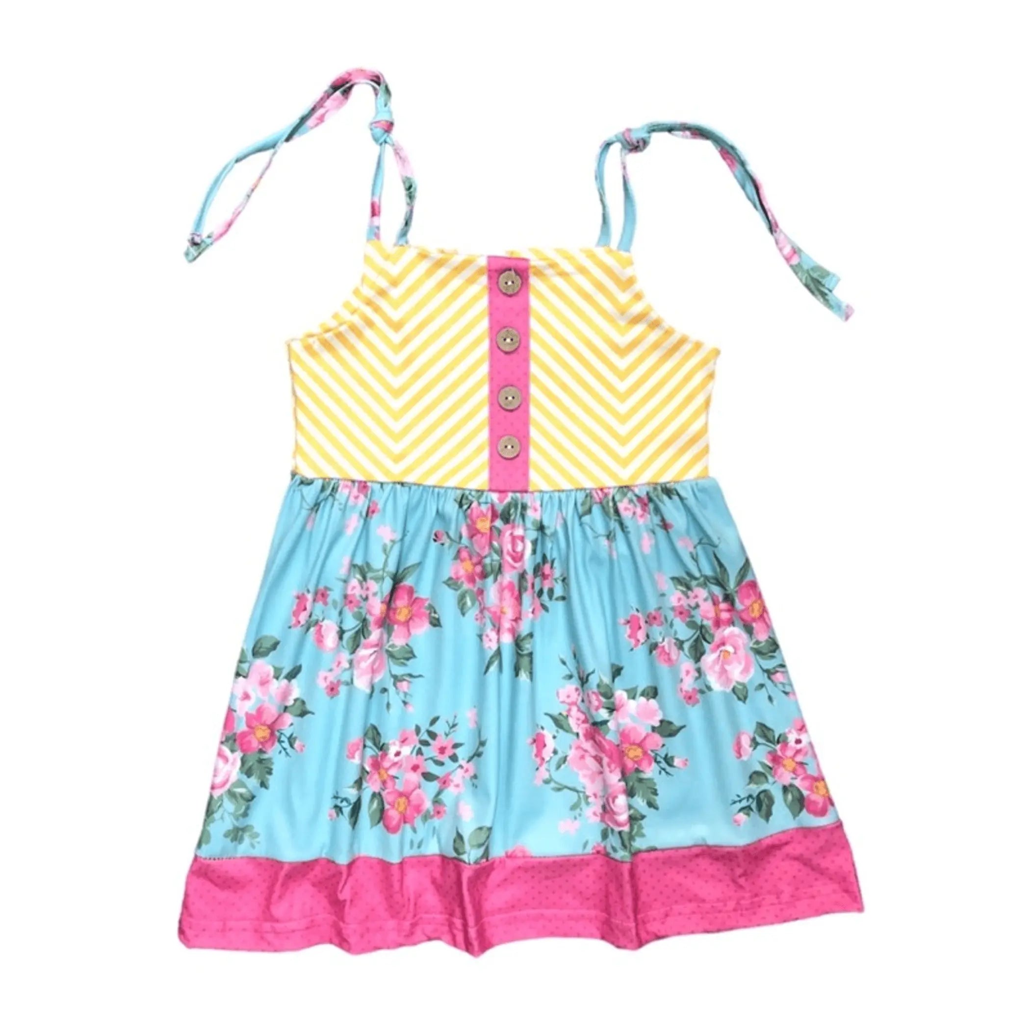 Floral Chevron Dress Melina & Me