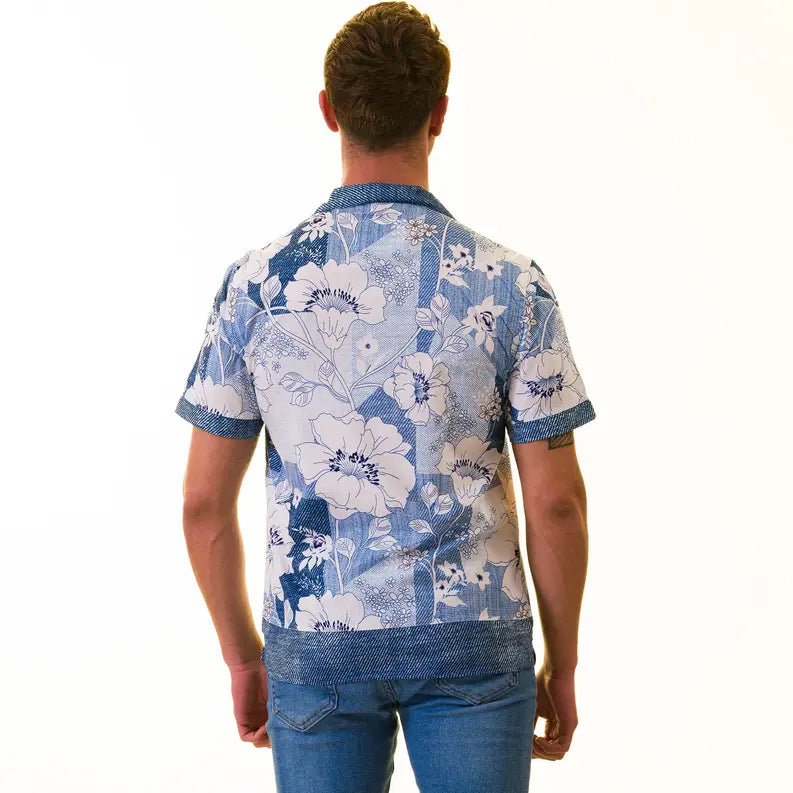 Floral Denim Gravity Homme