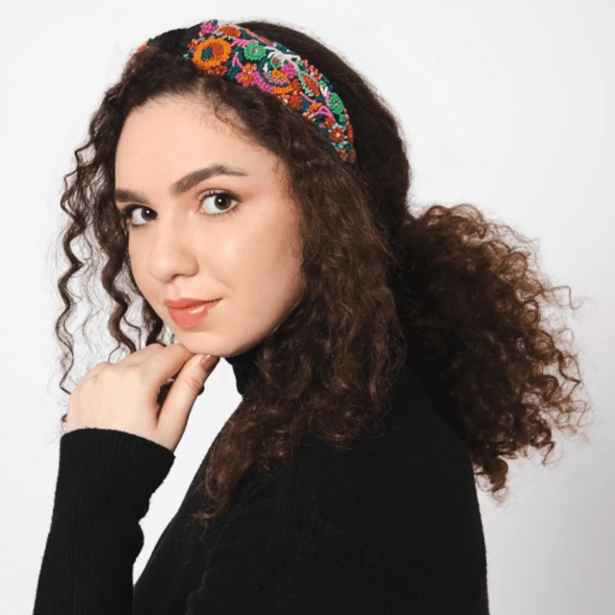 Floral Embroidered Headband Vismaya