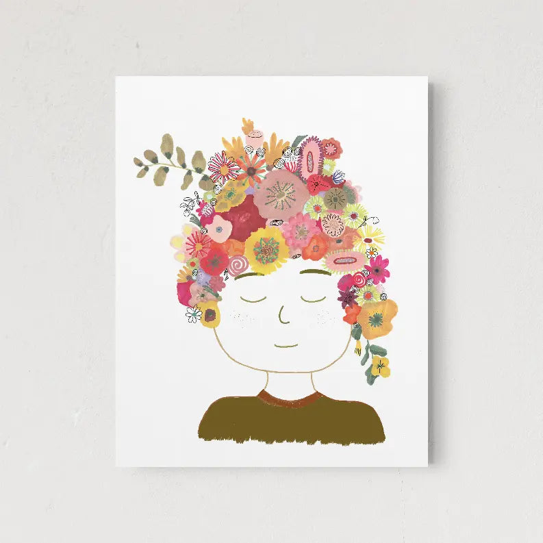 Floral Lady The Crafted Prints