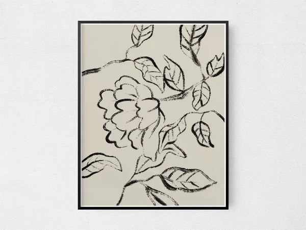 Floral Lines The Crafted Prints