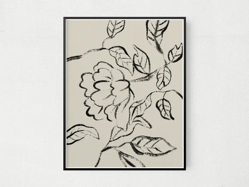 Floral Lines The Crafted Prints