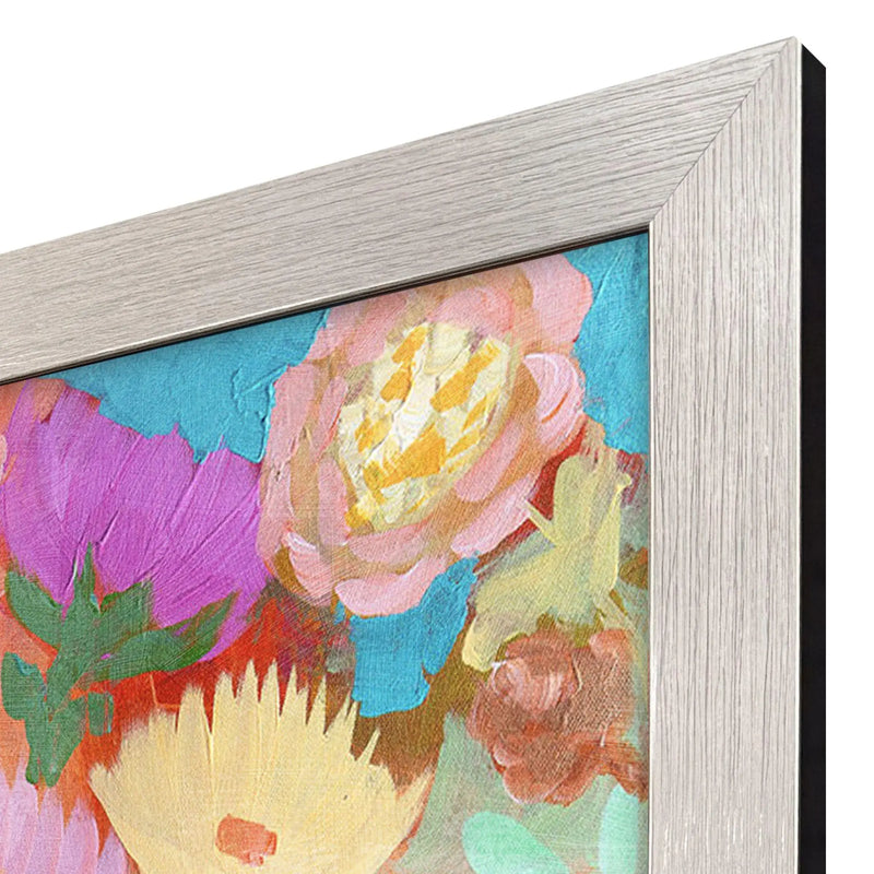Floral Peacock II Silver Framed Wall Art Homeroots Home Decor