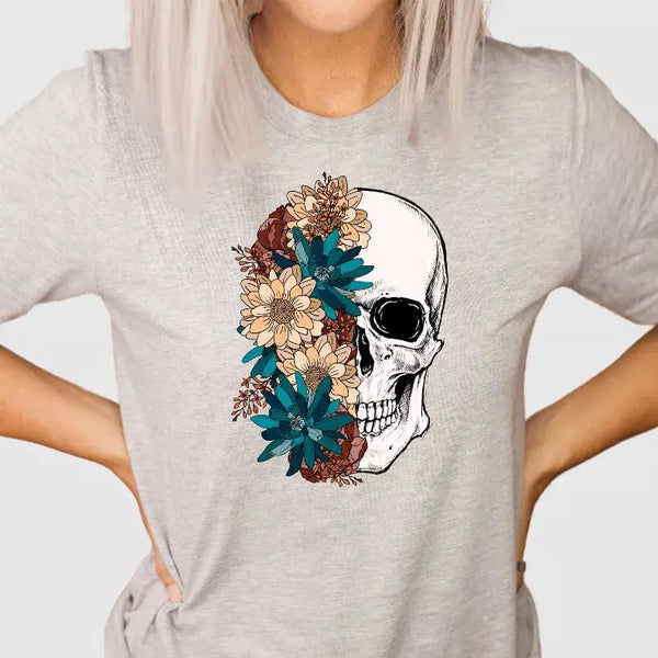 Floral Skull Bella Bean
