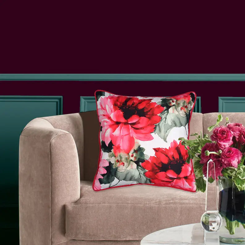 Floral Throw Pillow Covers Decozen