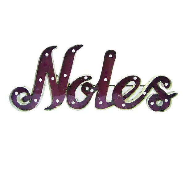 Florida State University "Noles" Lighted Recycled Metal Sign LRT SALES