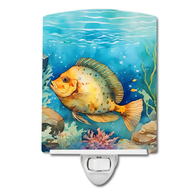 Flounder Ceramic Night Light Caroline's Treasures