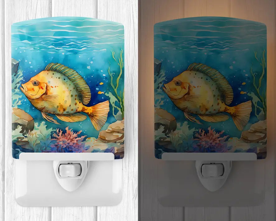 Flounder Ceramic Night Light Caroline's Treasures