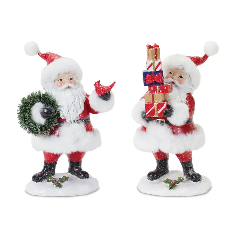 Fluffy Santa Figurine Melrose International