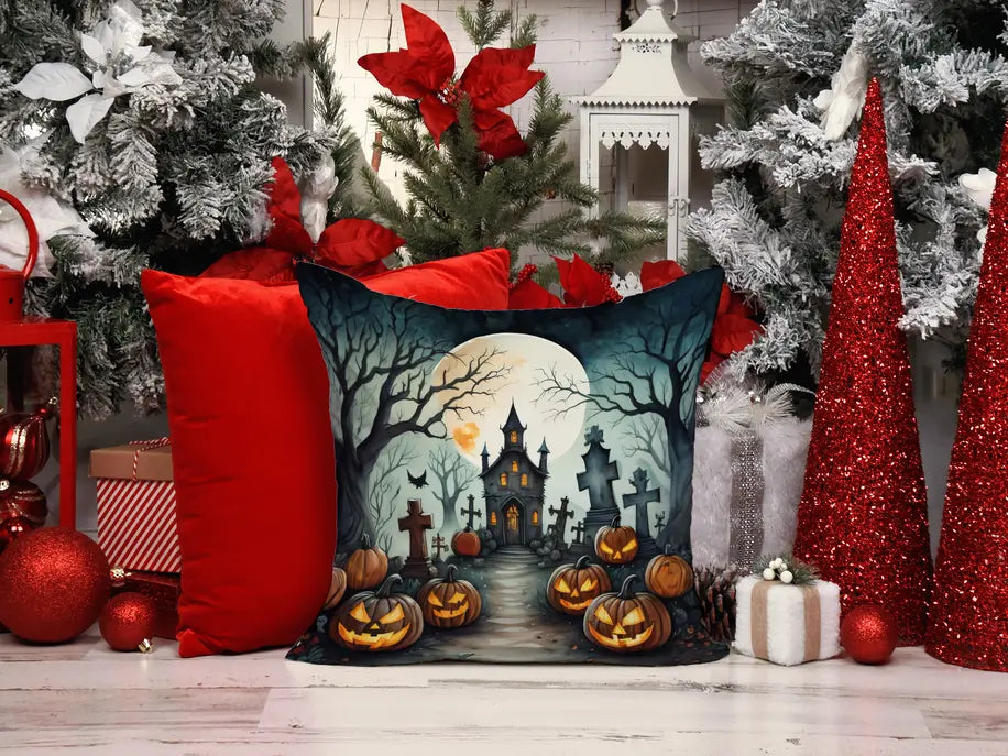 Flying Witch Spooky Halloween Pair of Pot Holders Caroline's Treasures