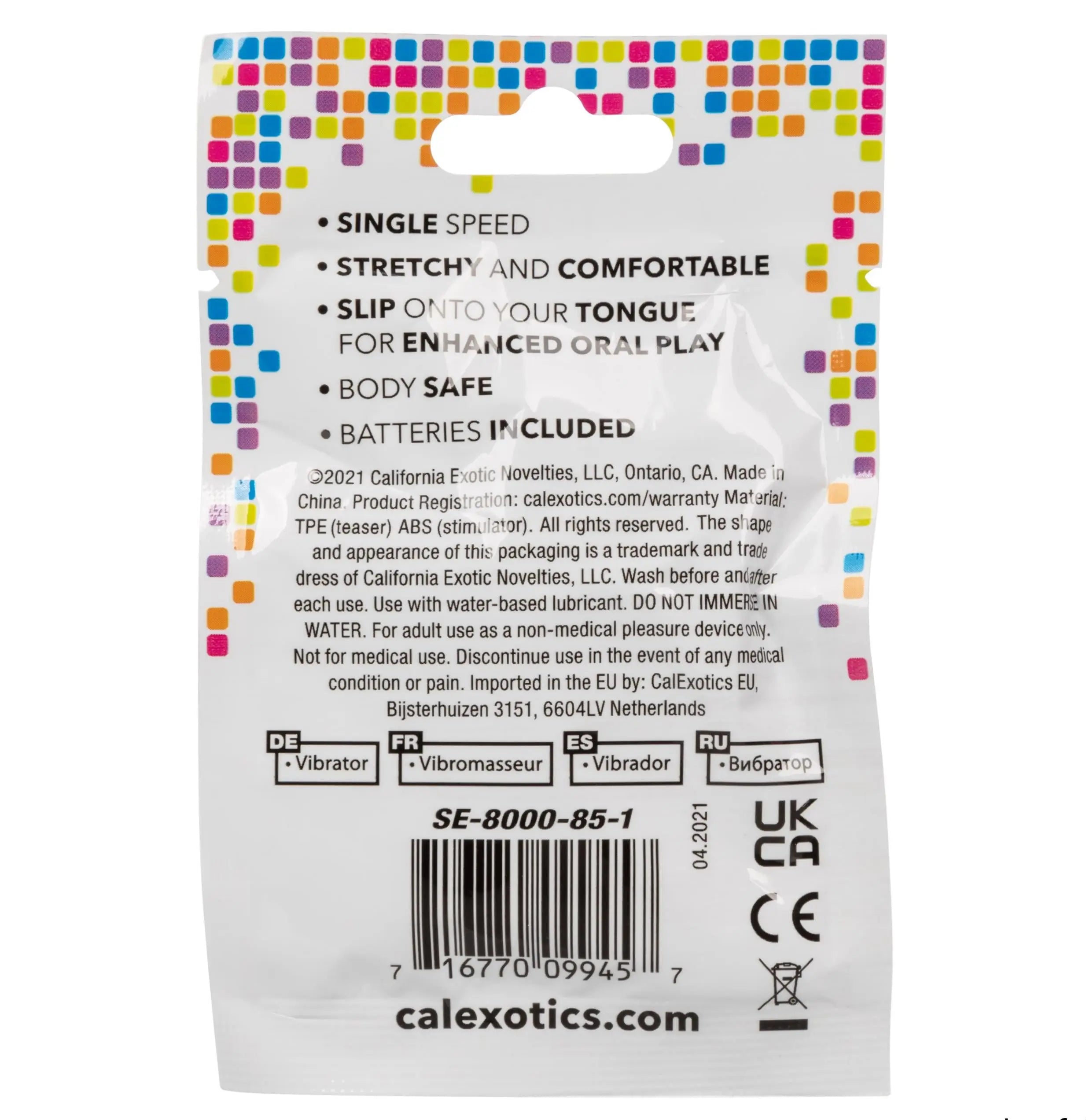 Foil Pack Vibrating Tongue Teaser CalExotics