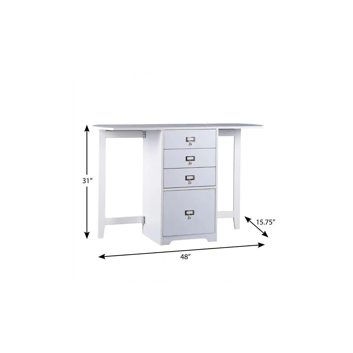 Fold-out Organizer and Craft Desk Homeroots Office