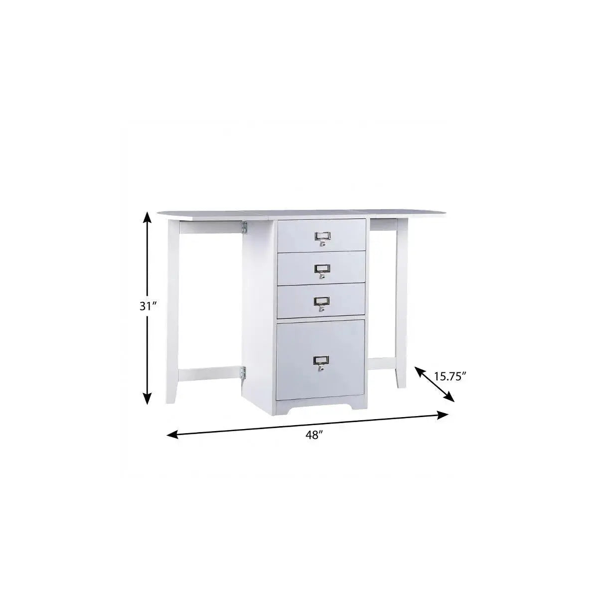 Fold-out Organizer and Craft Desk Homeroots Office