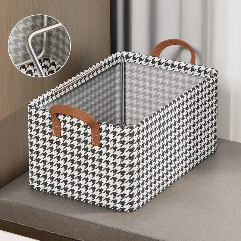 Foldable Fabric Storage Box for Home Dormitory, Clothes and Pants Wardrobe Storage Bin, Large Capacity Multifunctional Organizer GreatEagleInc