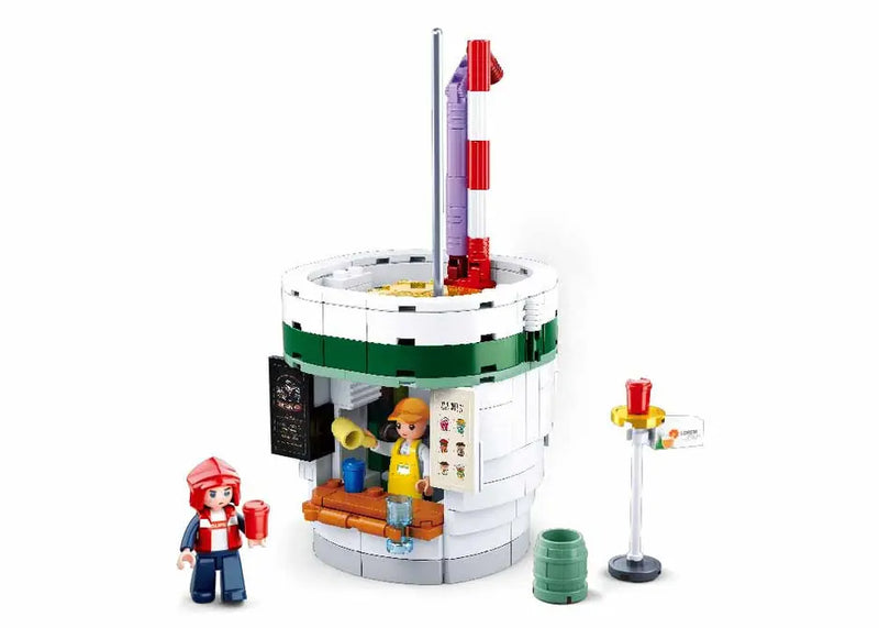 Food Court Beverage House Building Brick Kit (283 Pcs) Texas Toy Distribution