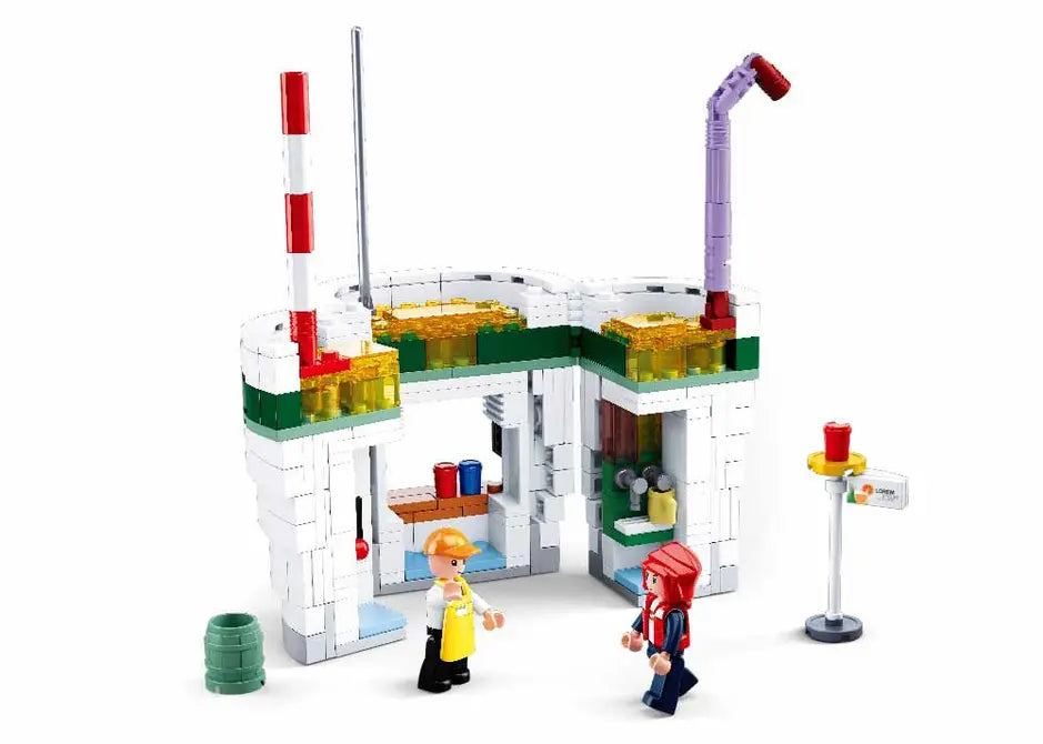 Food Court Beverage House Building Brick Kit (283 Pcs) Texas Toy Distribution