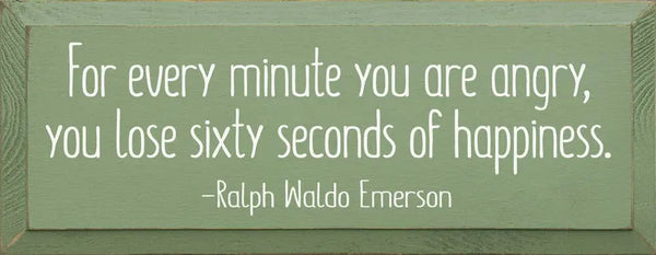 For Every  Minute You Are Angry, You Lose Sixty Seconds... Sawdust City
