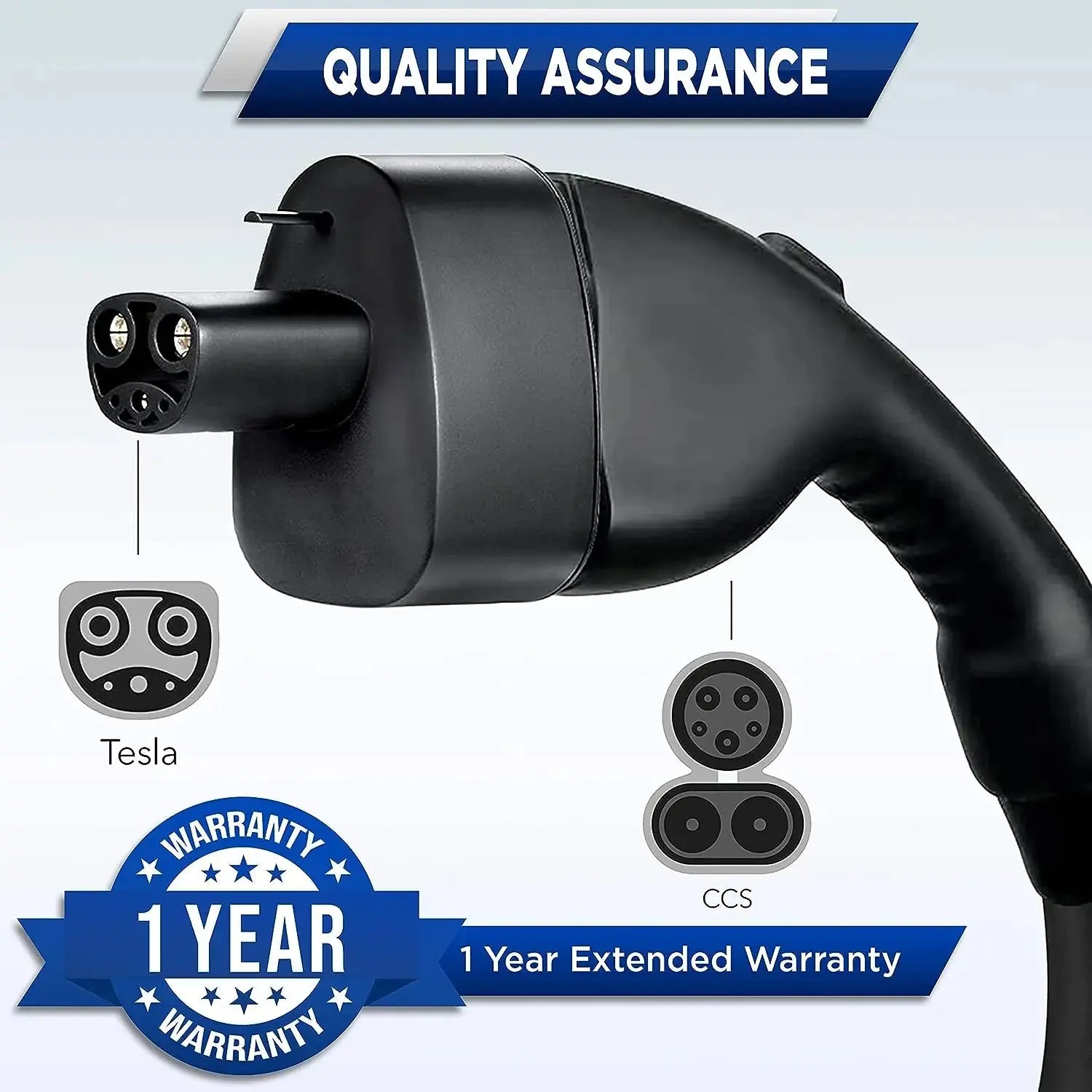 For Tesla American Standard DC Fast Charging Converter Tesla Converter CCS1 Converter CCS1 to Tesla charging head adapter GreatEagleInc