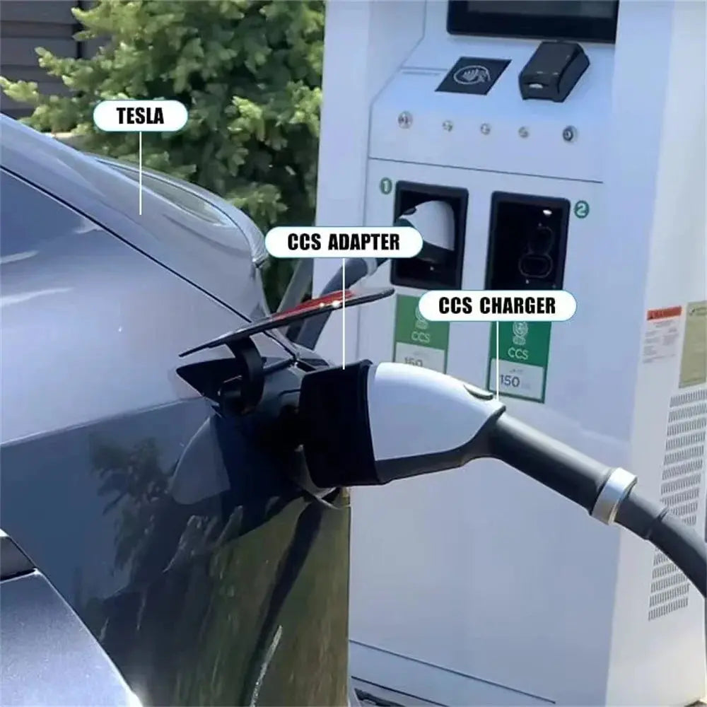For Tesla American Standard DC Fast Charging Converter Tesla Converter CCS1 Converter CCS1 to Tesla charging head adapter GreatEagleInc