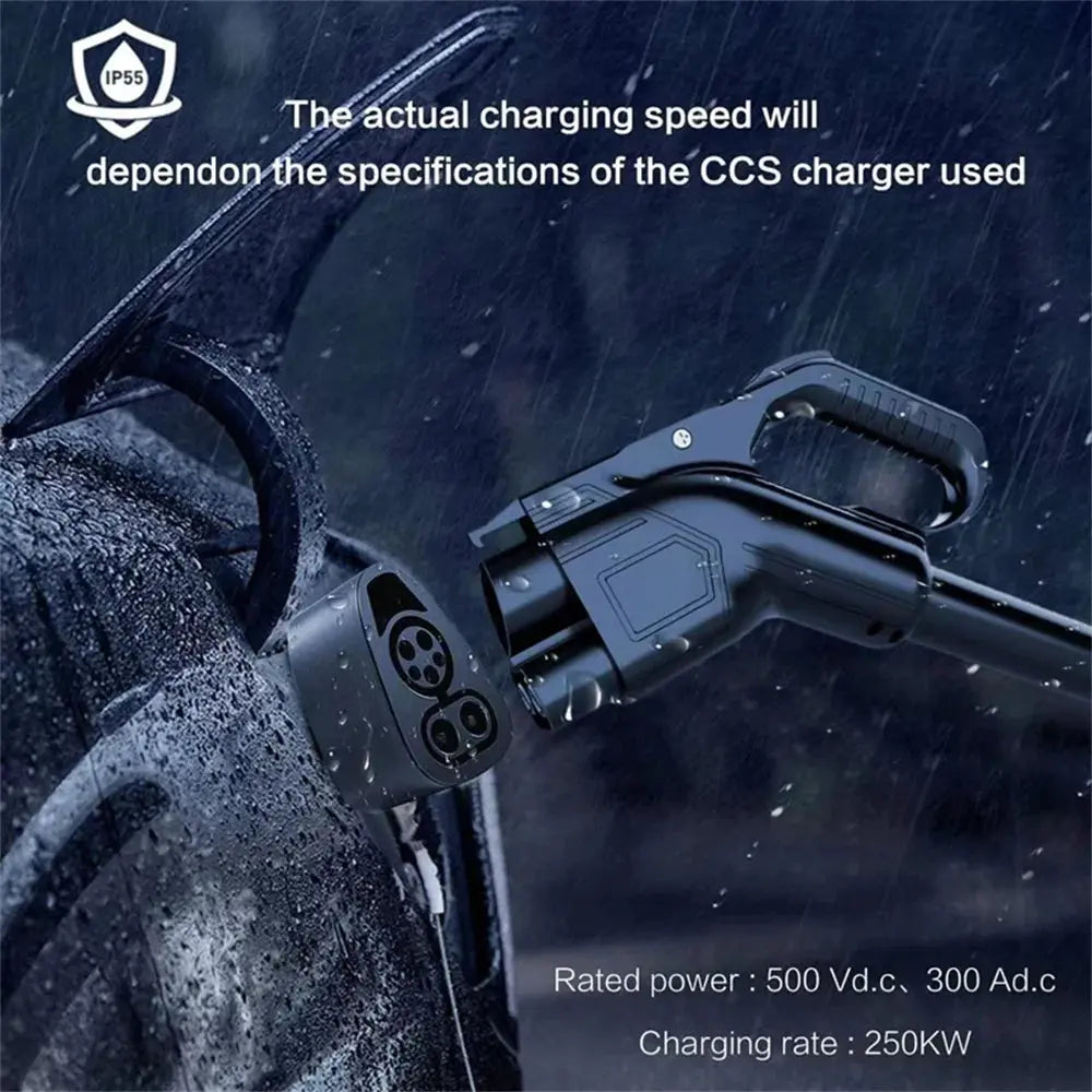 For Tesla American Standard DC Fast Charging Converter Tesla Converter CCS1 Converter CCS1 to Tesla charging head adapter GreatEagleInc