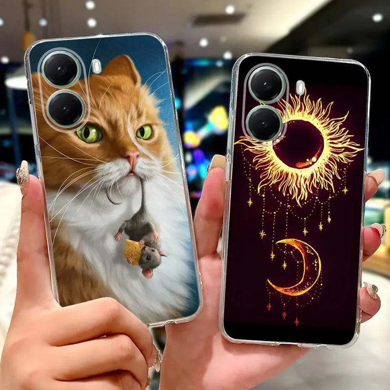 For Xiaomi Poco X7 Pro 5G Case Stylish Painted Cover Clear Silicone Phone Case For Xiaomi Poco X7 PocoX7 Pro X7Pro 5G Soft Shell GreatEagleInc