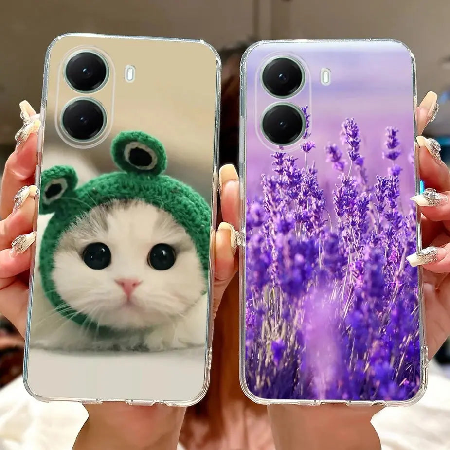 For Xiaomi Poco X7 Pro 5G Case Stylish Painted Cover Clear Silicone Phone Case For Xiaomi Poco X7 PocoX7 Pro X7Pro 5G Soft Shell GreatEagleInc