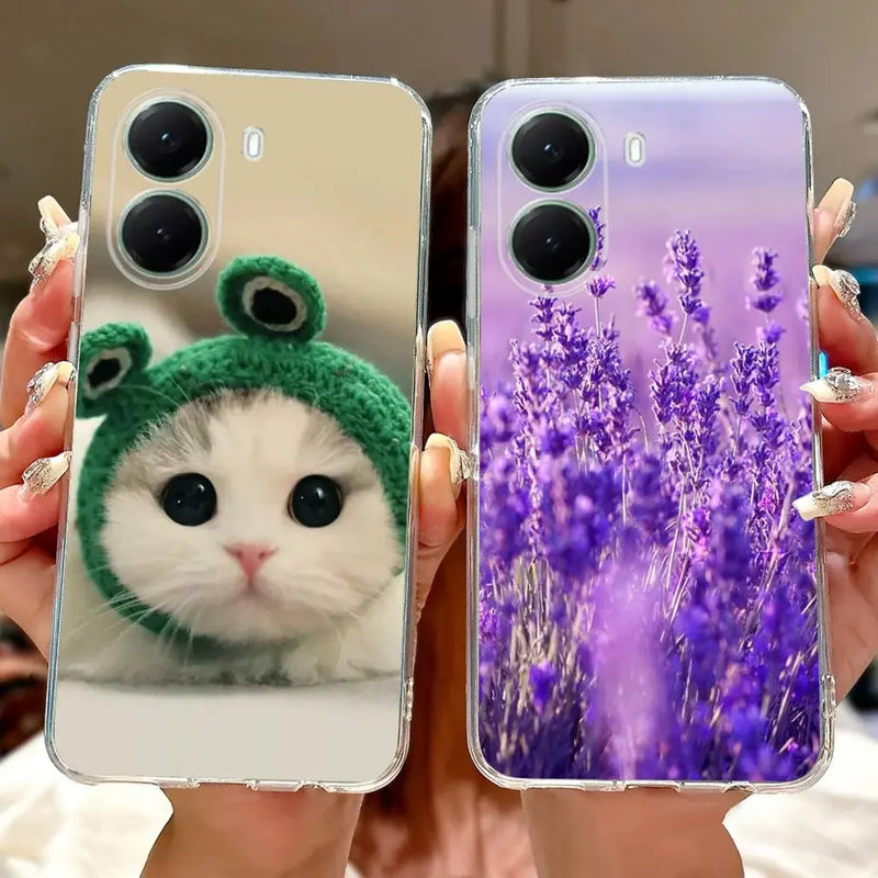 For Xiaomi Poco X7 Pro 5G Case Stylish Painted Cover Clear Silicone Phone Case For Xiaomi Poco X7 PocoX7 Pro X7Pro 5G Soft Shell GreatEagleInc