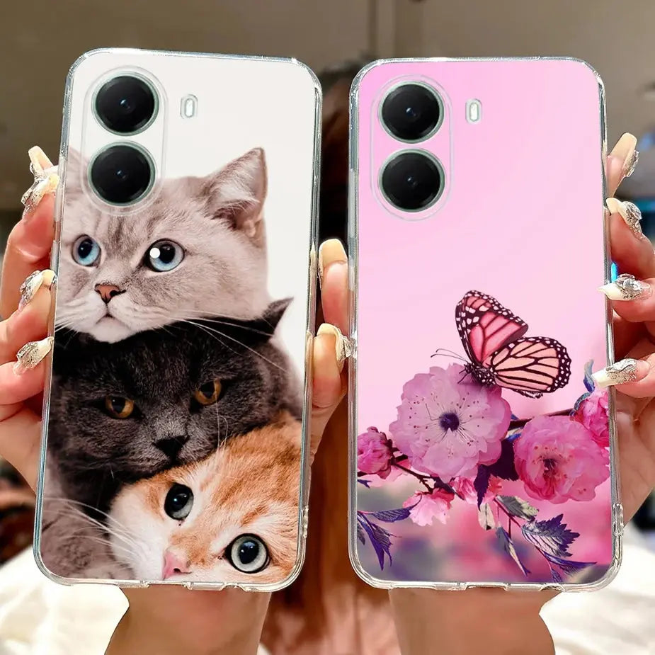 For Xiaomi Poco X7 Pro 5G Case Stylish Painted Cover Clear Silicone Phone Case For Xiaomi Poco X7 PocoX7 Pro X7Pro 5G Soft Shell GreatEagleInc