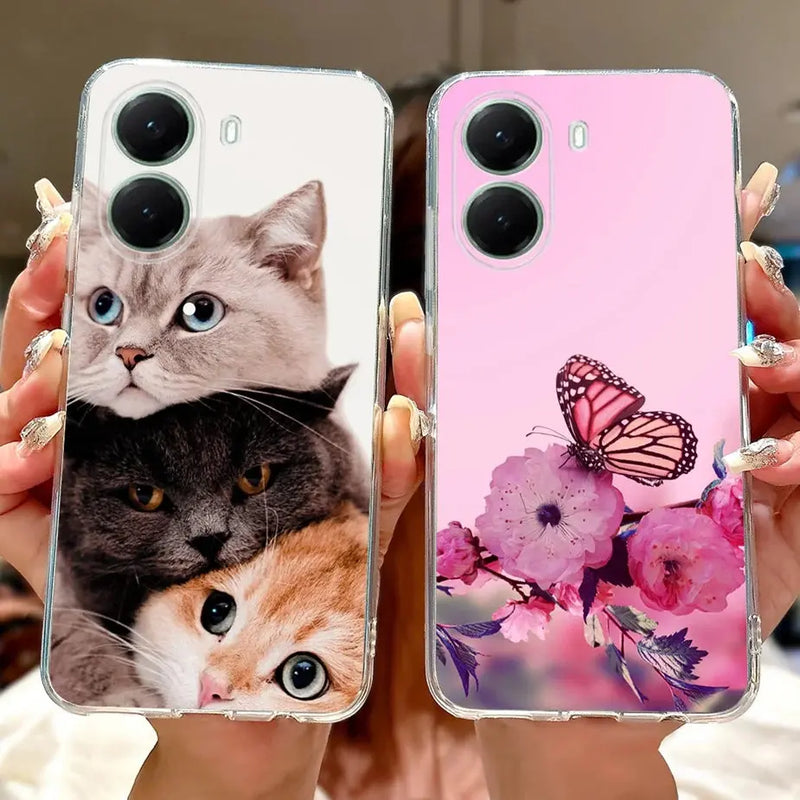 For Xiaomi Poco X7 Pro 5G Case Stylish Painted Cover Clear Silicone Phone Case For Xiaomi Poco X7 PocoX7 Pro X7Pro 5G Soft Shell GreatEagleInc