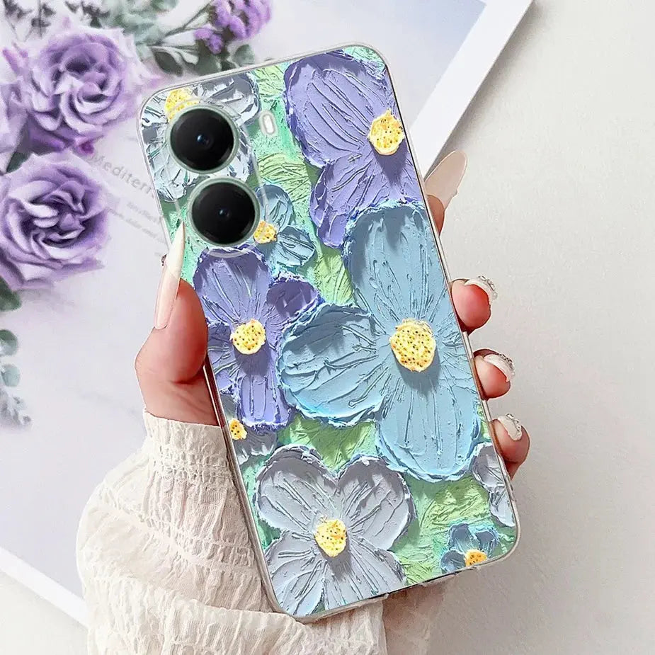 For Xiaomi Poco X7 Pro 5G Case Stylish Painted Cover Clear Silicone Phone Case For Xiaomi Poco X7 PocoX7 Pro X7Pro 5G Soft Shell GreatEagleInc
